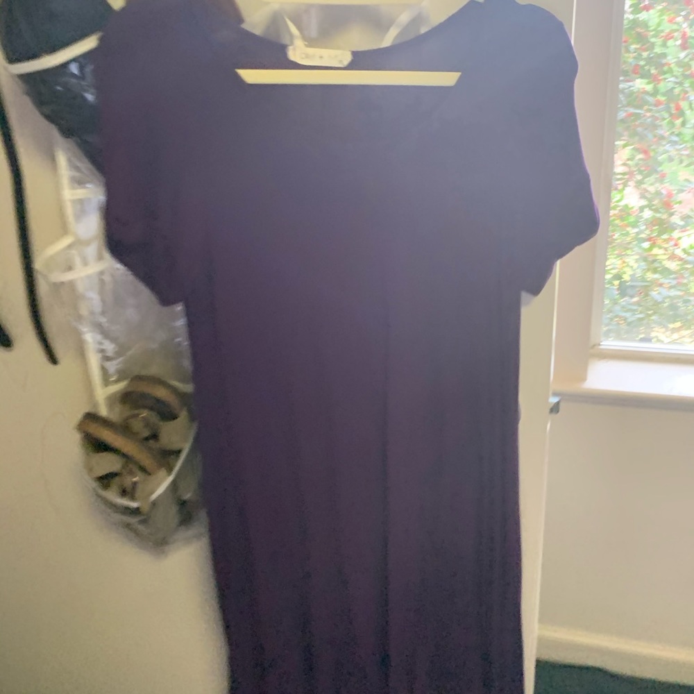 Purple tshirt dress